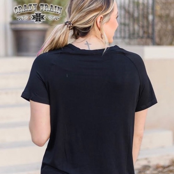 Crazy Train Get it Girl Top - Black - Picture 3 of 7